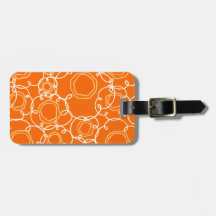 Abstrakt blommatris (Orange) finkonst