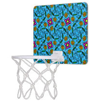 Abstrakt Blommig Mini Basketkorg