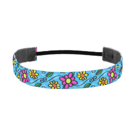 Abstrakt Blommigt Athletic Headband