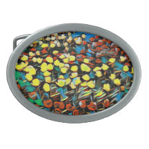 Abstrakt Blommigt Bälte Buckle (Dreaming)