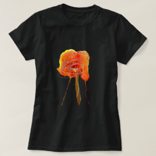 Abstrakt blommigt blommar modern t shirt