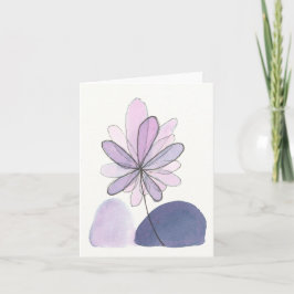 Abstrakt Blommigt Card Kort