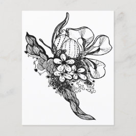 Abstrakt Blommigt Färgning Lakan