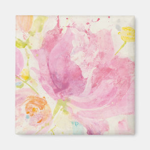 Abstrakt blommigt för vår magnet