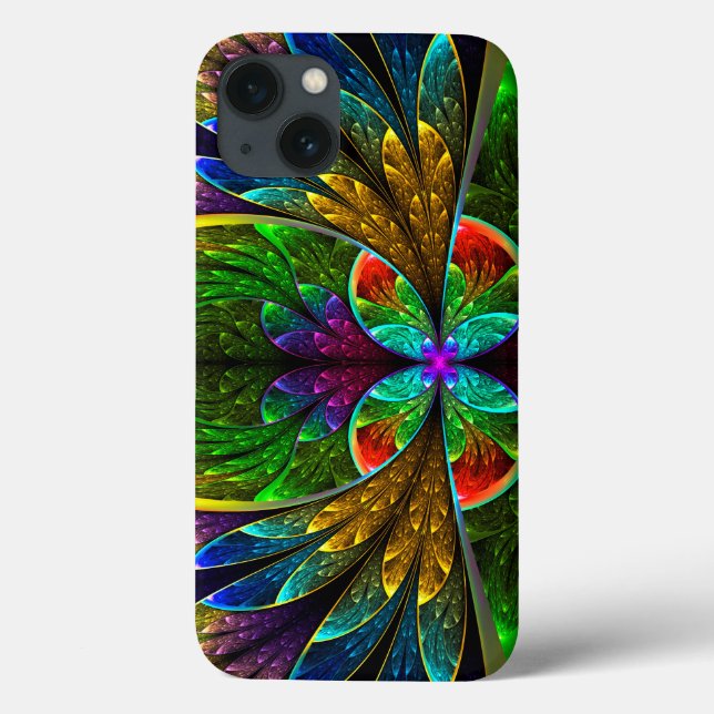 Abstrakt Blommigt Glas Mönster (Baksida)