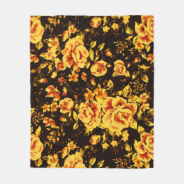 Abstrakt blommigt gnistra Glas struktur Fleecefilt