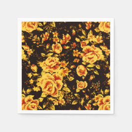 Abstrakt blommigt gnistra Glas struktur Pappersservett