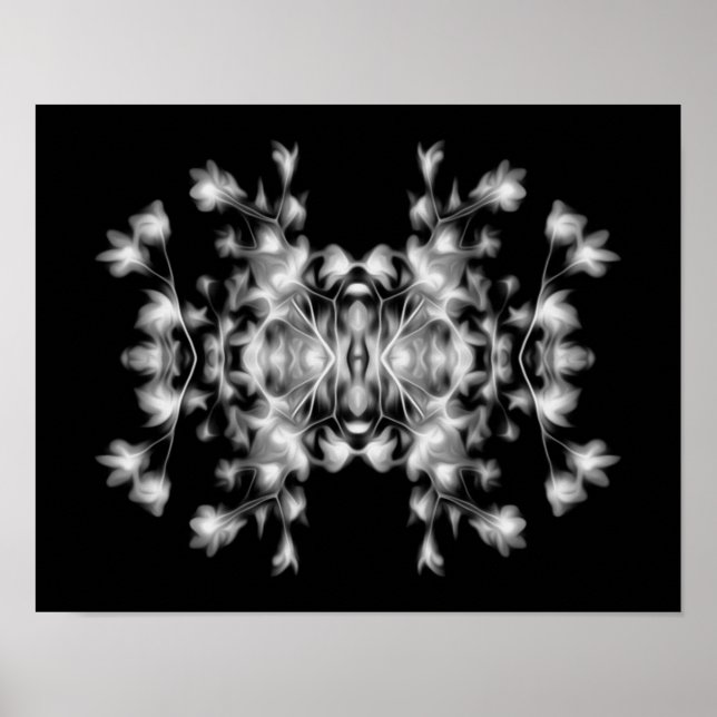 Abstrakt Blommigt Graphic Mönster Poster (Framsidan)
