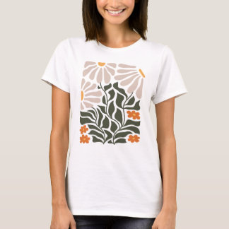 Abstrakt Blommigt Harmony with Natural Accents T Shirt