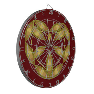 Abstrakt Blommigt Heart Piltavla