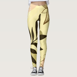 Abstrakt Blommigt Leggings - bekväma och unika