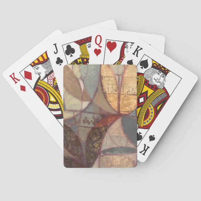 Abstrakt Blommigt Löv Painting av Norman Wyatt Kortlek (Baksidan)