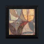 Abstrakt Blommigt Löv Painting av Norman Wyatt Smyckeskrin<br><div class="desc">Abstrakt blommigt löv mönster fyller i den här målningen av Norman Wyatt. Färgningen av mörken i biet hjälper de gyllene partierna att dyka upp ännu mer,  vilket ger liv till arbetet. Det skulle ge en underbar gåva till någon som kärlek contemporary konst!</div>