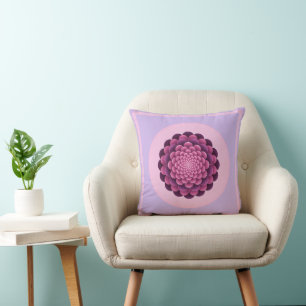 Abstrakt Blommigt Modern Mandala Dekorativ kudde