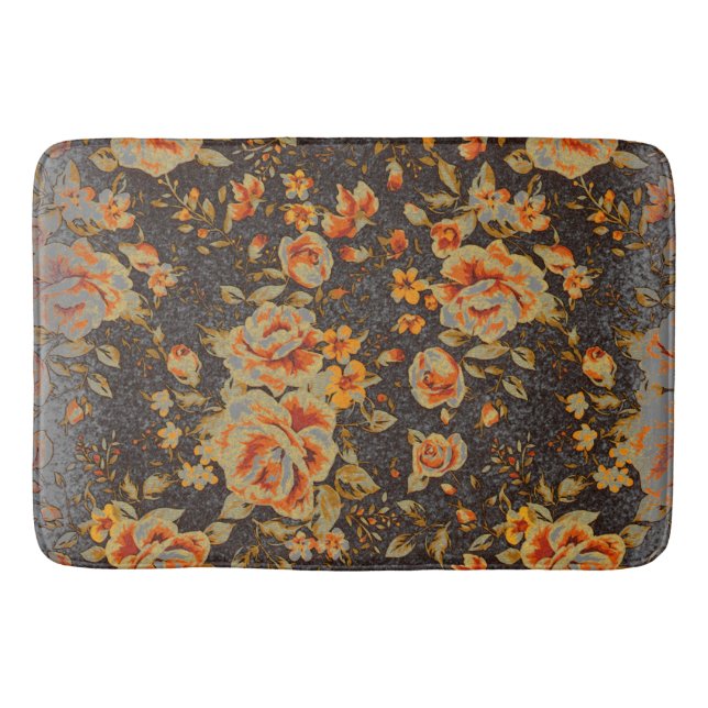 Abstrakt Blommigt, pennstreck struktur Badrumsmatta (Framsidan)