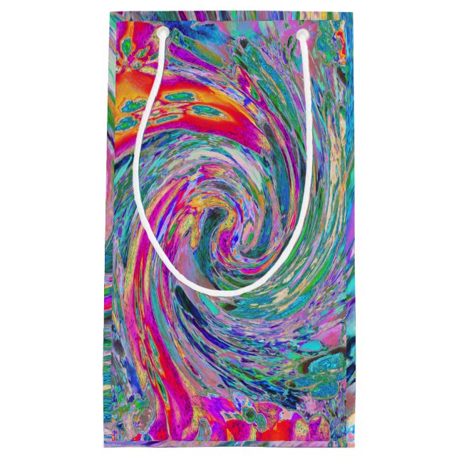 Abstrakt Blommigt Psychedelic Rainbow Vinkarare om (Framsidan)