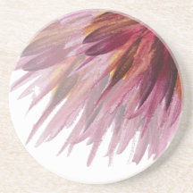 Abstrakt Blommigt Vattenfärg Handmålad