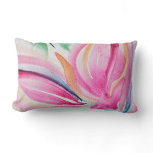 Abstrakt Blommigt VattenfärgsRosa