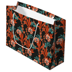 Abstrakt blommönster för orange