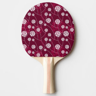 Abstrakt blommönster pingisracket