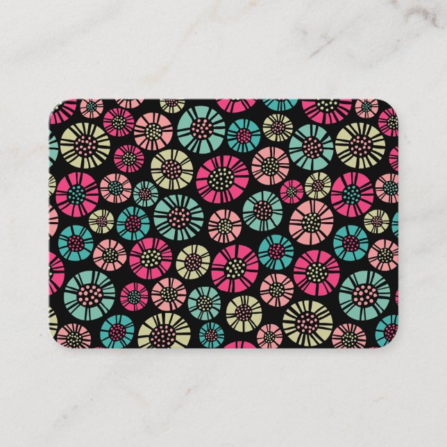 Abstrakt Blommor 031023 Visitkort (Framsida)