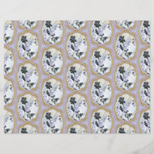 Abstrakt blomster-medaljong