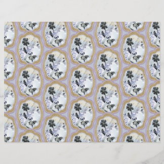 Abstrakt blomster-medaljong