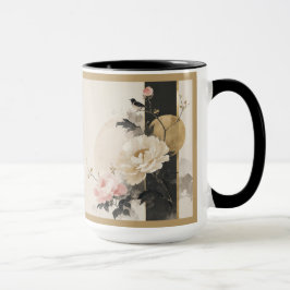 "Abstrakt blomster" Mugg