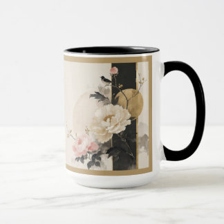"Abstrakt blomster" Mugg