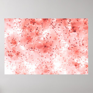Abstrakt blomsterbakgrund av rosa blommor över pas poster