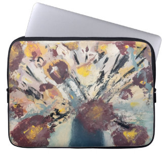 Abstrakt blomsterdatorfodral laptop fodral