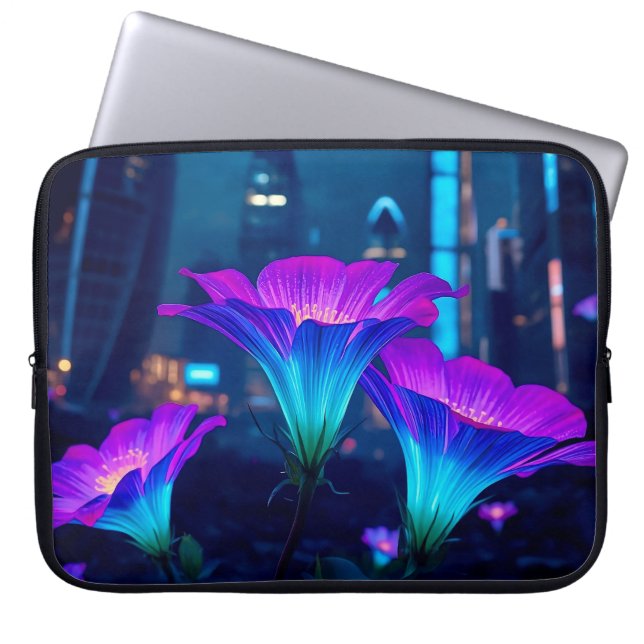Abstrakt Bloominescent 15' Laptop Fodral (Framsidan)