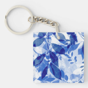 Abstrakt Blue and White Löv