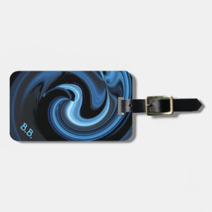 Abstrakt Blue Bird *personalize* Bagagebricka