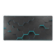 Abstrakt Blue/Black Desk Mat!