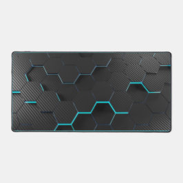 Abstrakt Blue/Black Desk Mat!