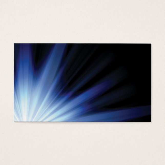Abstrakt Blue Burst-layout Visitkort (Framsidan)