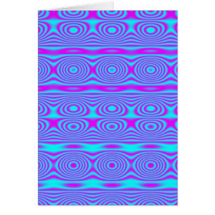 Abstrakt Blue Circles Hälsningskort