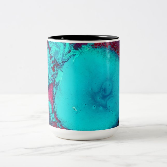 Abstrakt Blue Coffee Mugg (Center)
