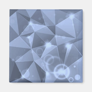 ABSTRAKT BLUE CRYSTALS DIGITAL TAPET BAKGRUND MAGNET