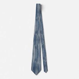Abstrakt Blue Denim Rand Neck Tie Slips