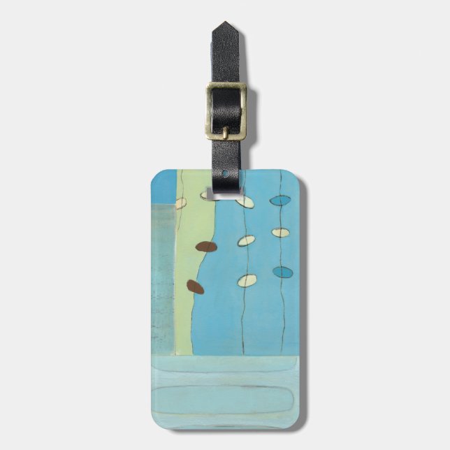 Abstrakt Blue Egg Parad Bagagebricka (Vertikal Framsida)