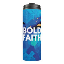 Abstrakt Blue Fold Faith inspirational Tumbler