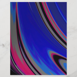 Abstrakt Blue Grått Magenta Fractal Scrapbook Papp