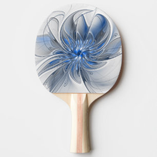 Abstrakt Blue Grått Watercolor Fractal Art Flower Pingisracket