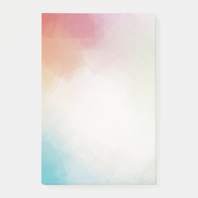 Abstrakt Blue Grönt Lila Rosa Red Gult Blank Post-it Block (Framsida)