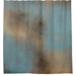 Abstrakt Blue Guld Contemporary Art