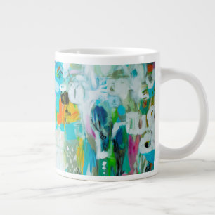 Abstrakt Blue Jumbo Mugg