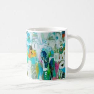 Abstrakt Blue Kaffemugg