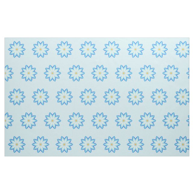 Abstrakt Blue Lotus Flower Painting Anpassningsbar Tyg (Fat Quarter)